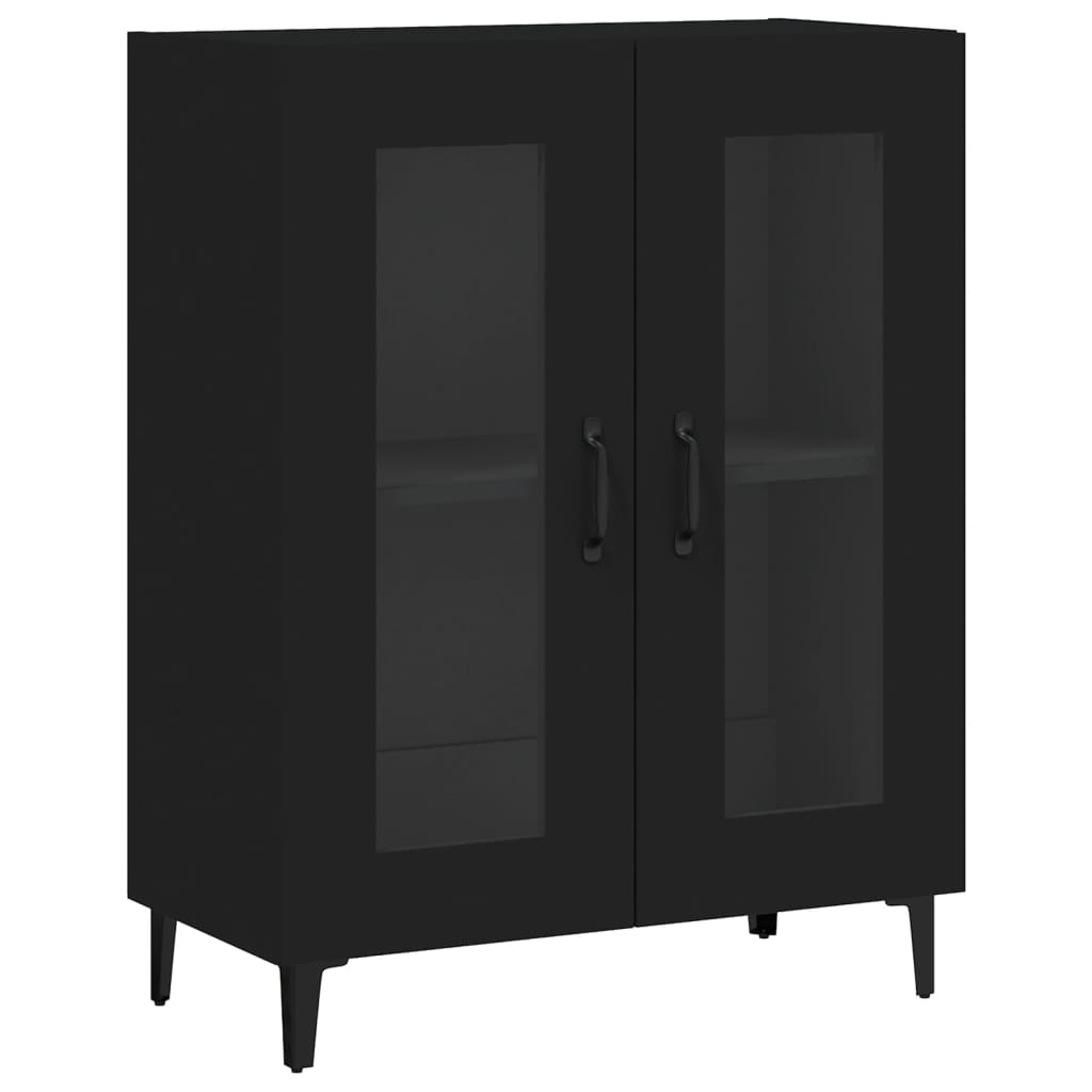 Buffet noir 69,5x34x90 cm bois d'ingénierie - XIOS