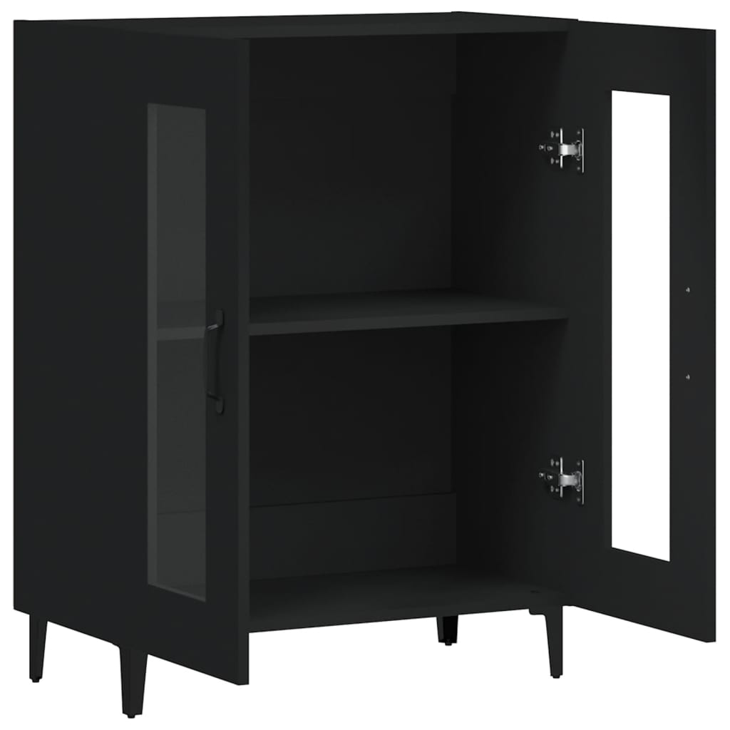Buffet noir 69,5x34x90 cm bois d'ingénierie - XIOS
