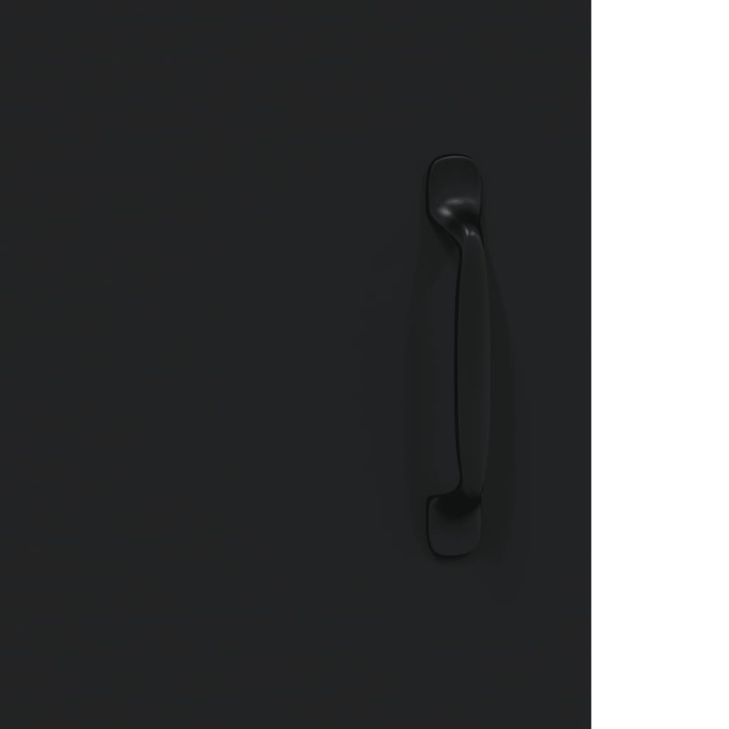 Buffet noir 69,5x34x90 cm bois d'ingénierie - XIOS