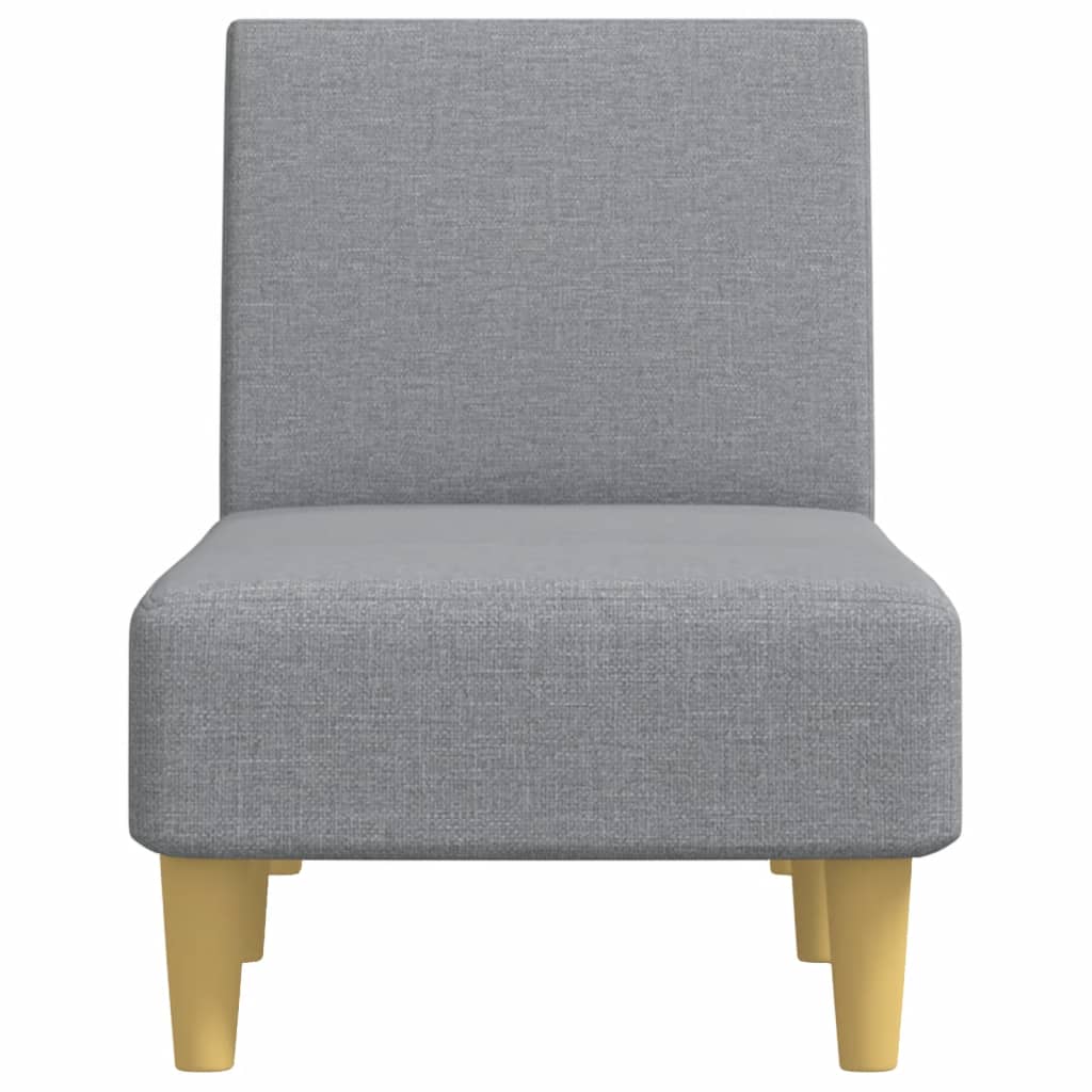 Chaise longue gris clair tissu - XIOS