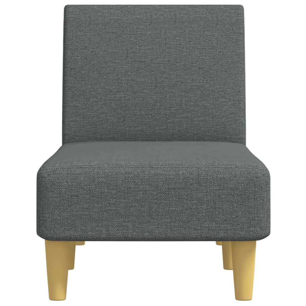 Chaise longue gris foncé tissu - XIOS