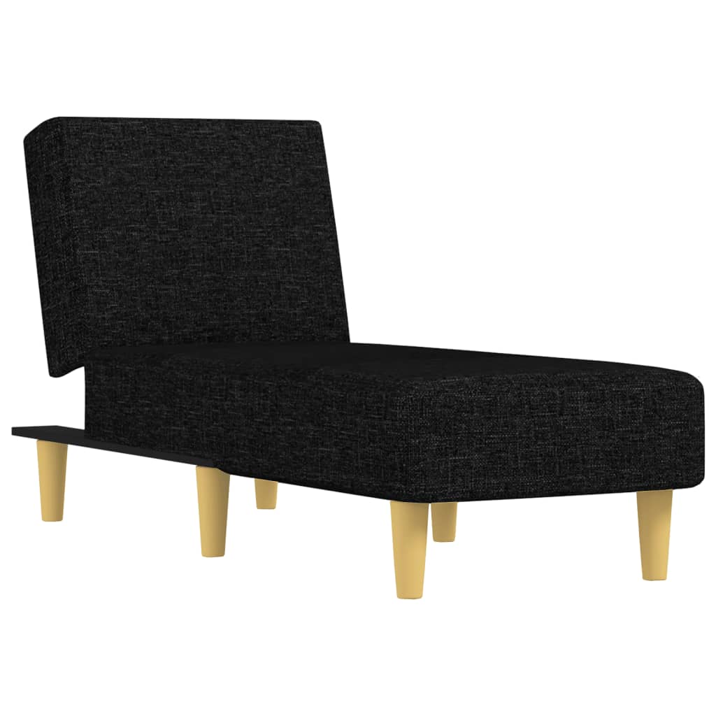 Chaise longue noir tissu - XIOS