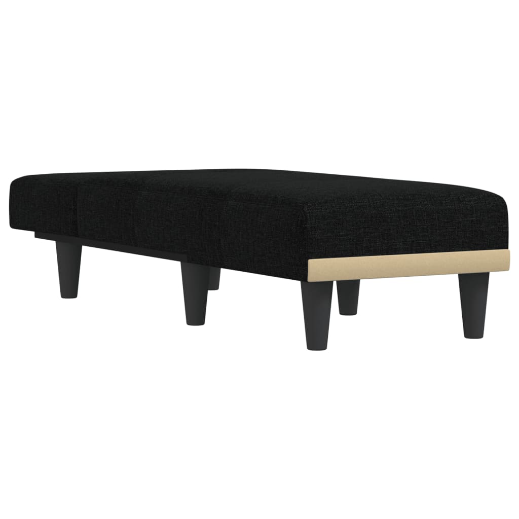 Chaise longue noir tissu - XIOS