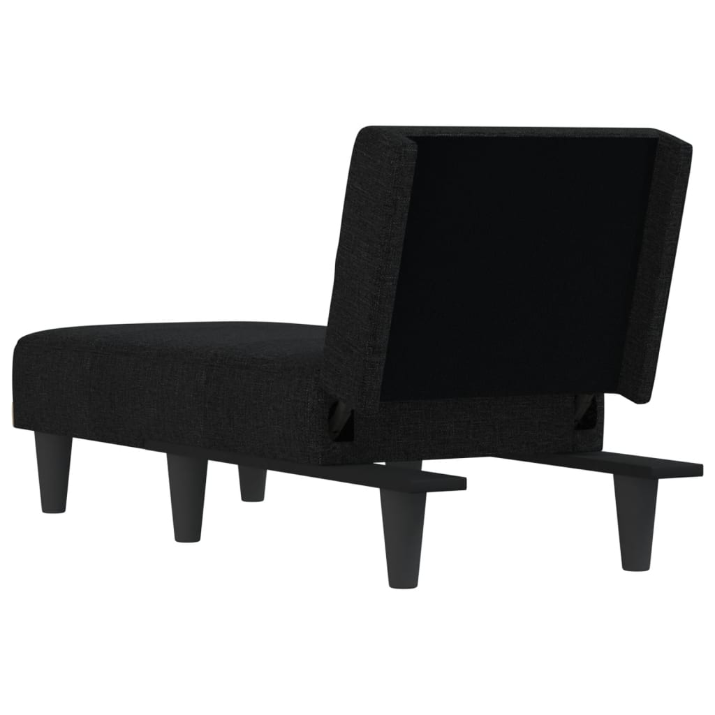 Chaise longue noir tissu - XIOS