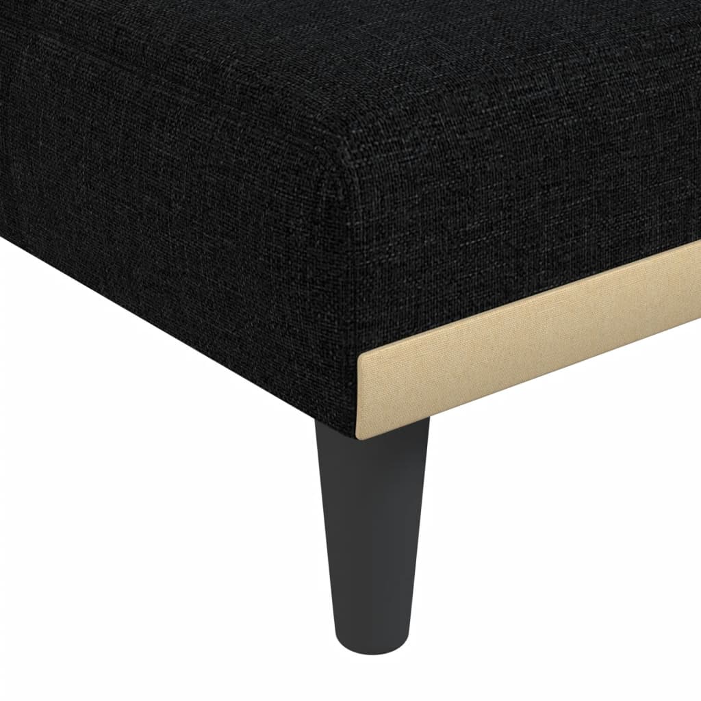 Chaise longue noir tissu - XIOS