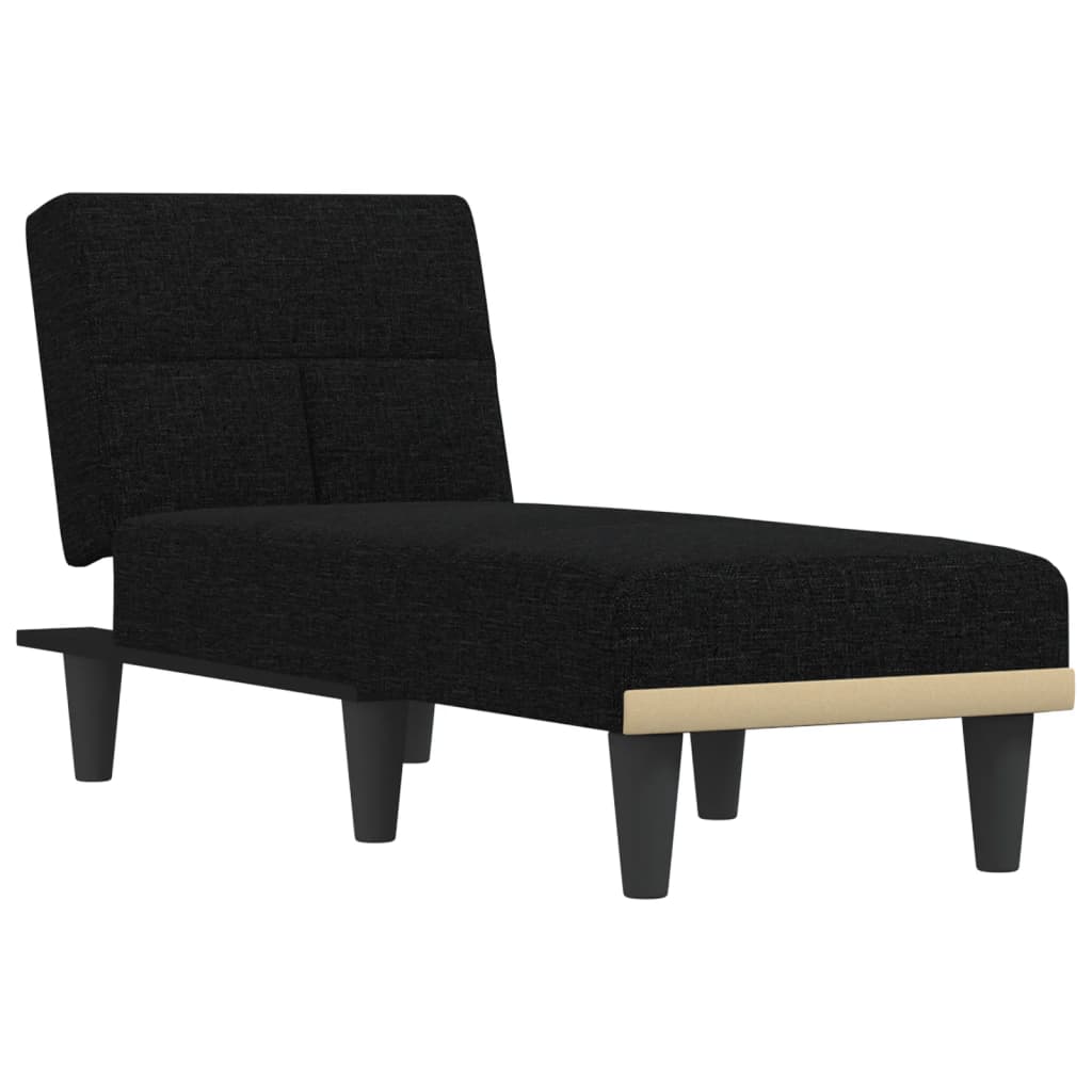 Chaise longue noir tissu - XIOS