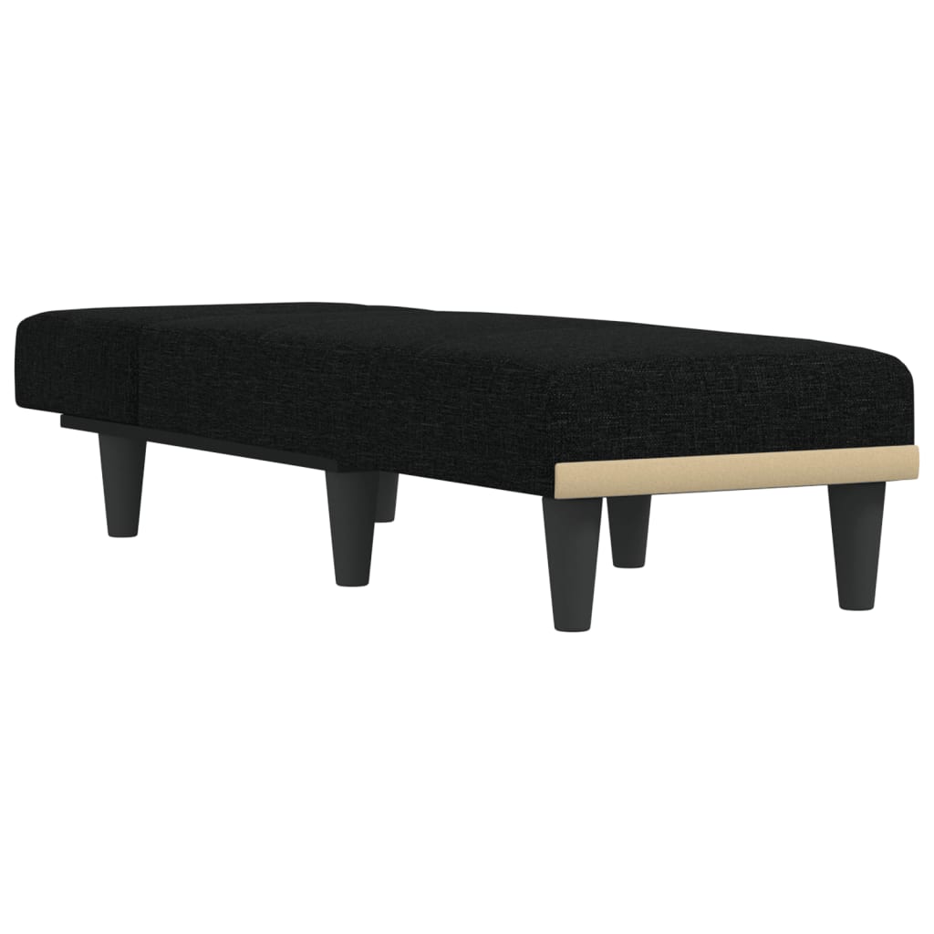 Chaise longue noir tissu - XIOS