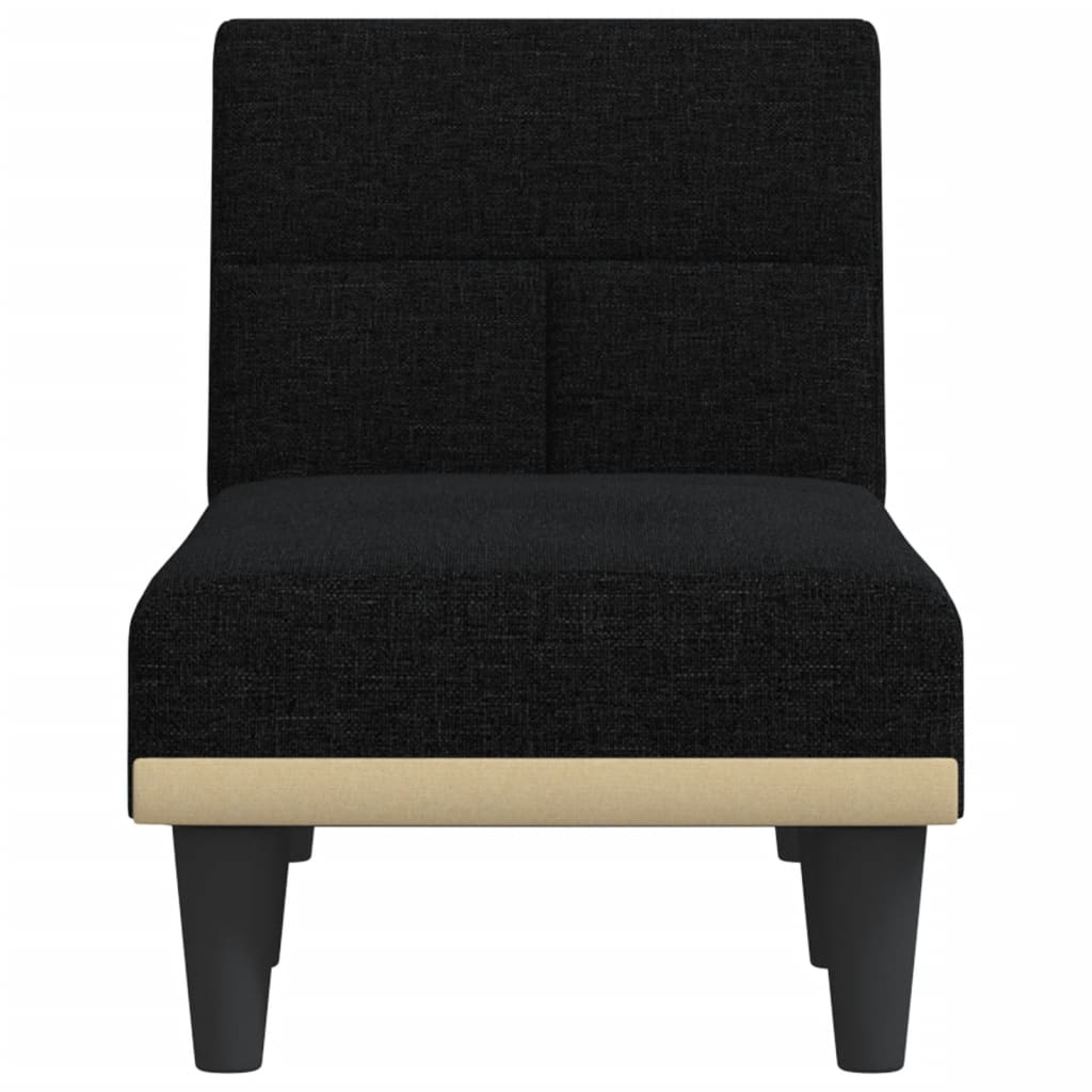 Chaise longue noir tissu - XIOS