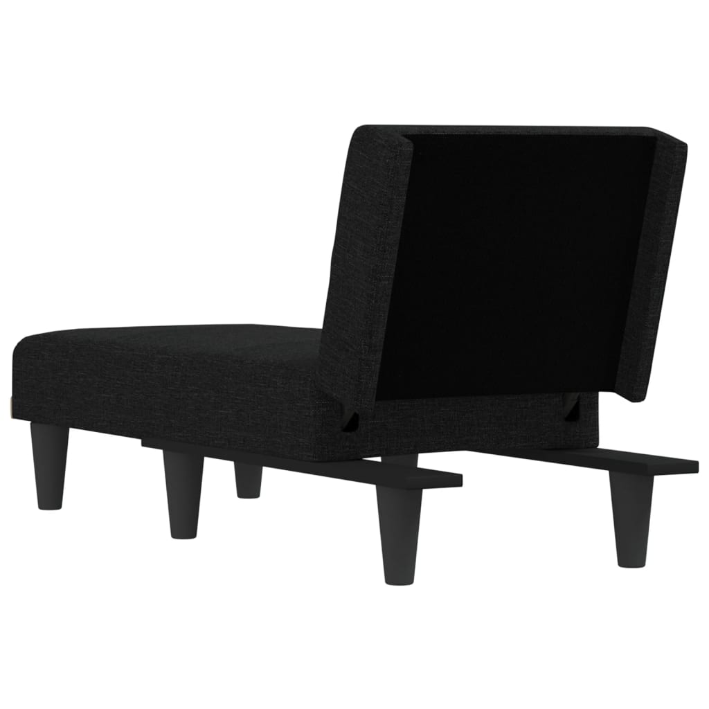 Chaise longue noir tissu - XIOS