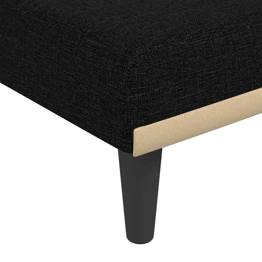 Chaise longue noir tissu - XIOS