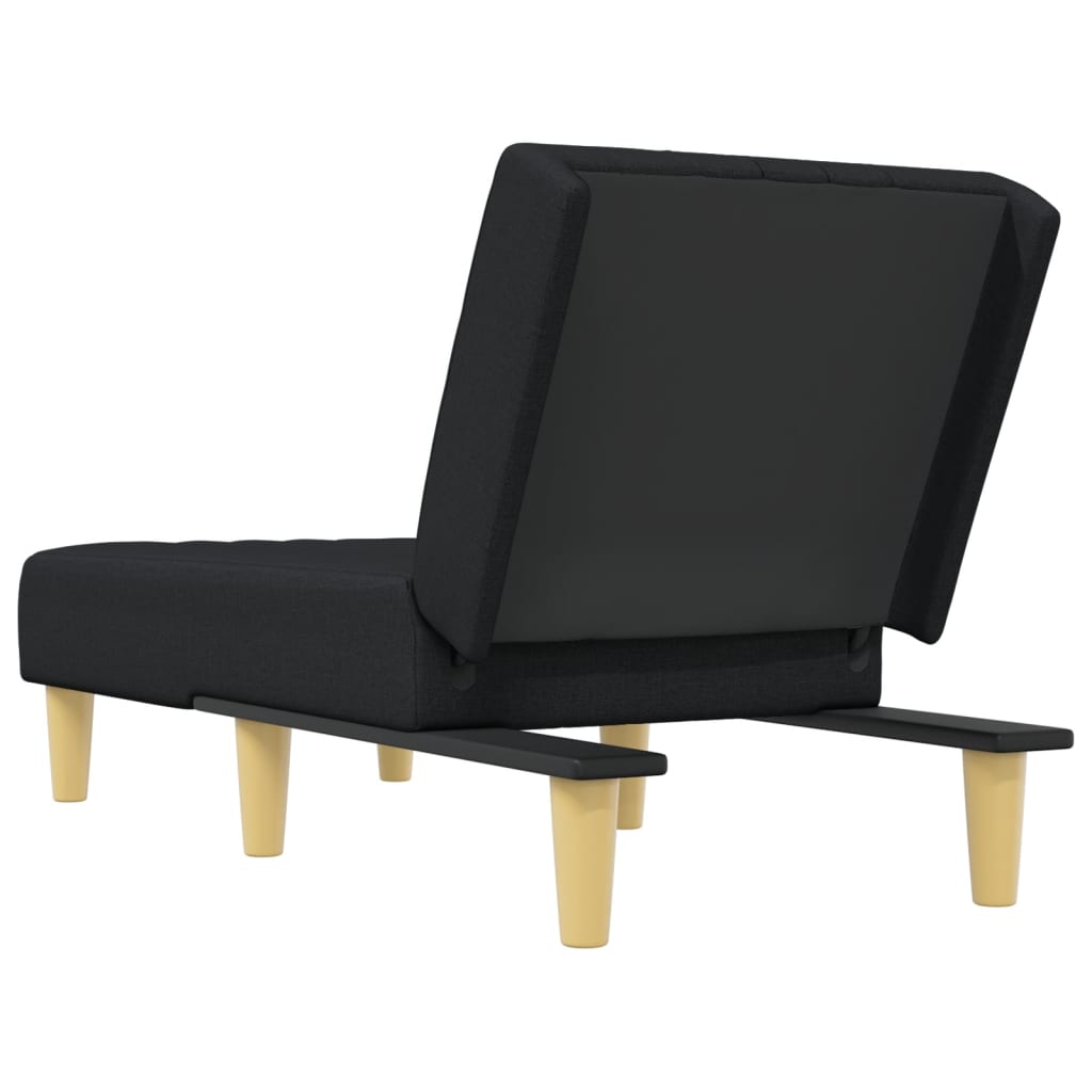 Chaise longue noir tissu - XIOS