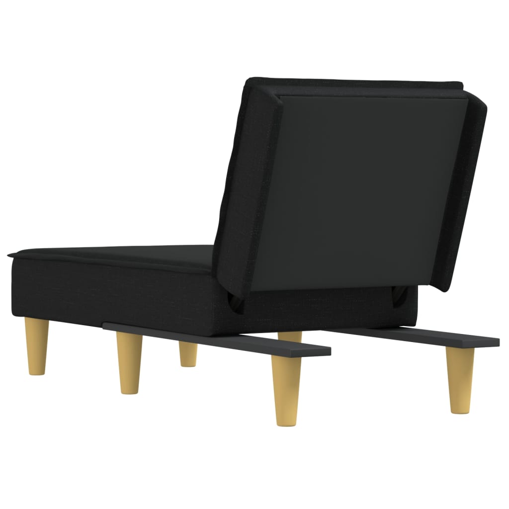 Chaise longue noir tissu - XIOS