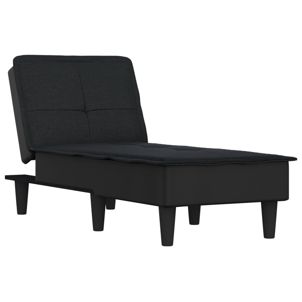 Chaise longue noir tissu - XIOS