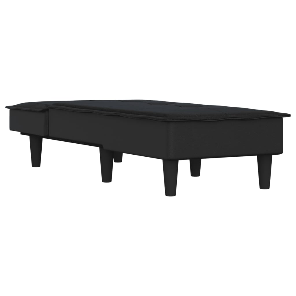 Chaise longue noir tissu - XIOS
