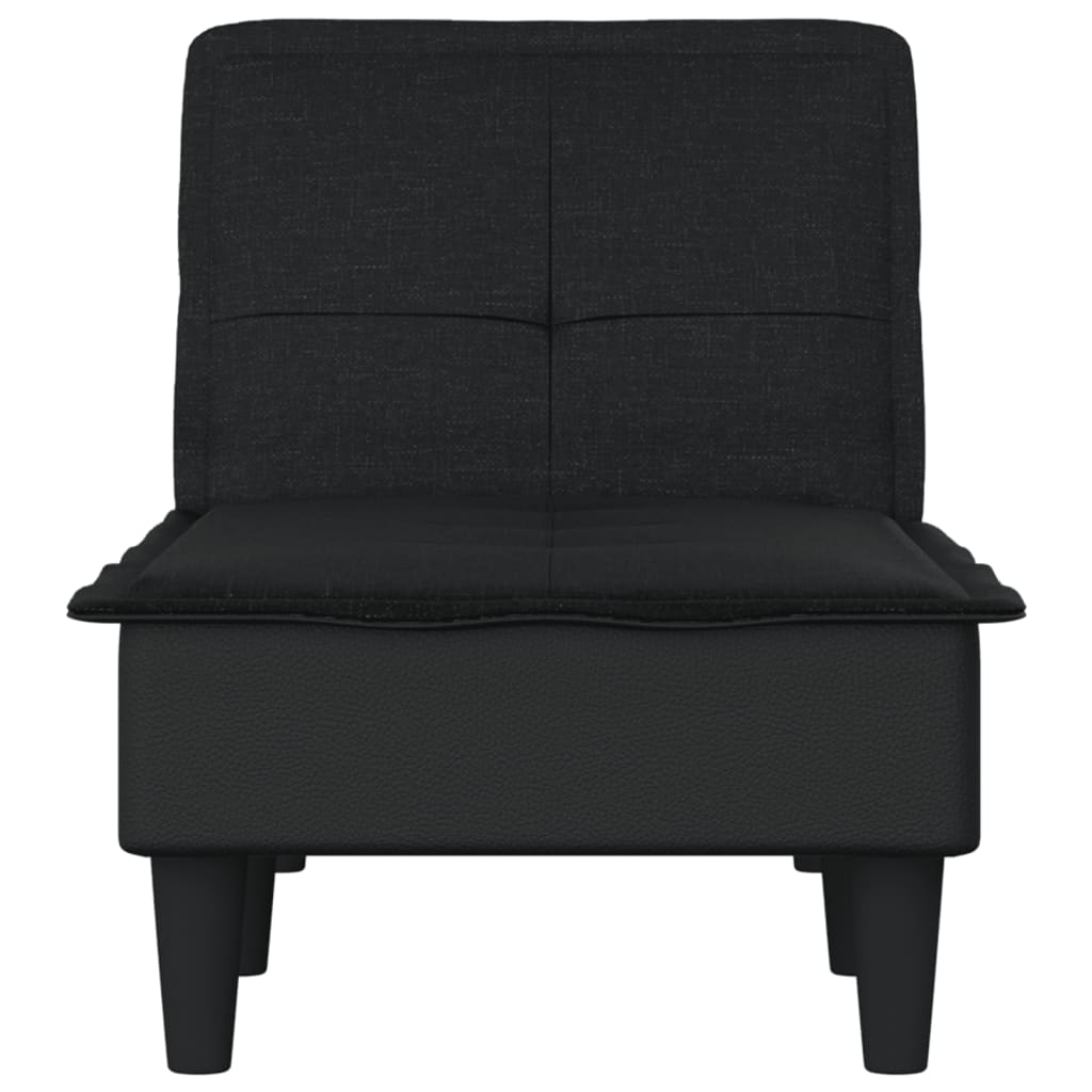 Chaise longue noir tissu - XIOS