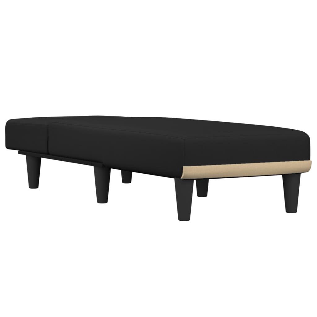 Chaise longue noir tissu - XIOS