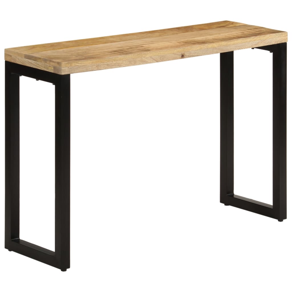 Table console 110x35x76 cm bois de manguier massif brut - XIOS