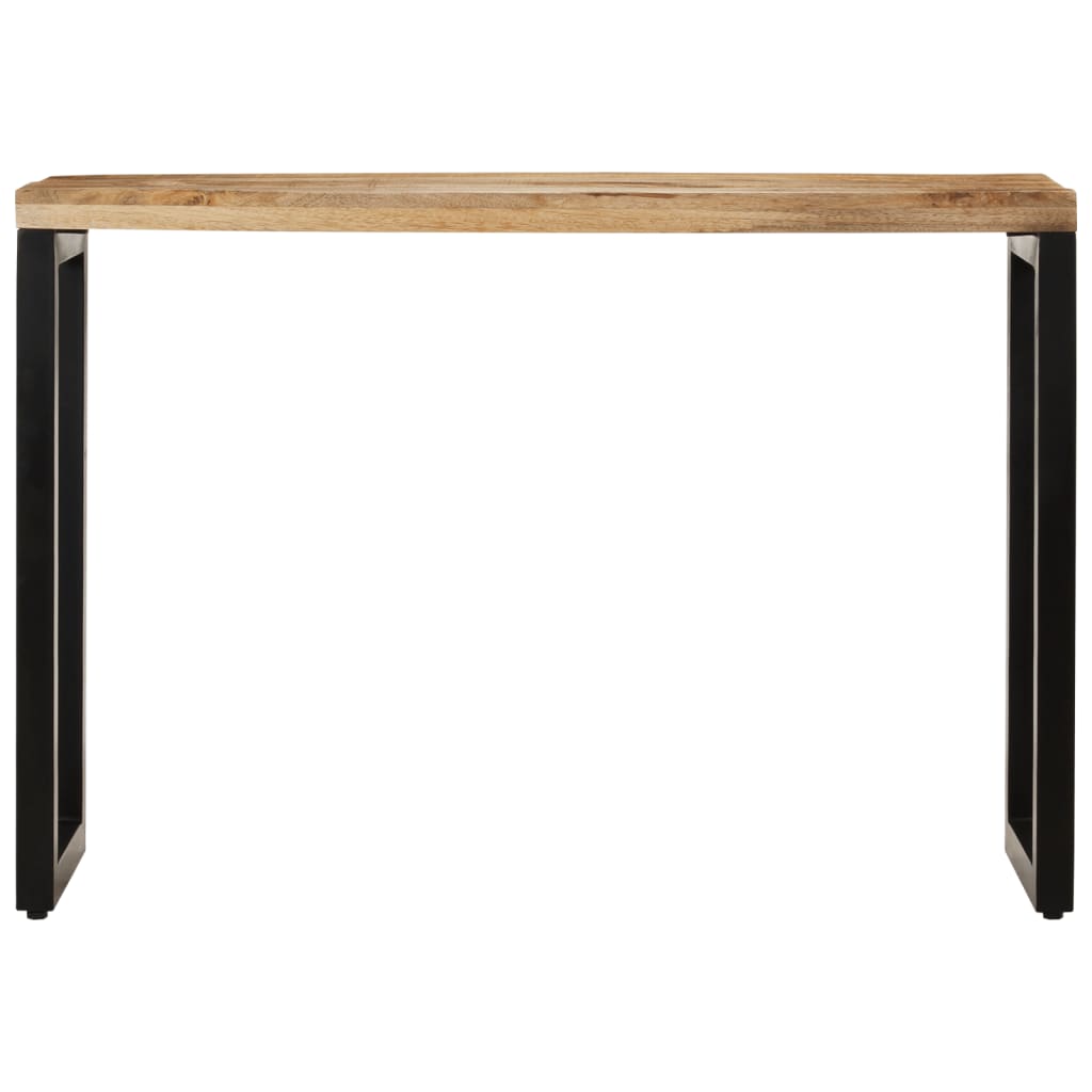 Table console 110x35x76 cm bois de manguier massif brut - XIOS