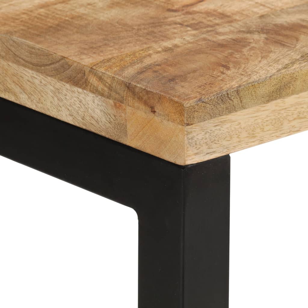 Table console 110x35x76 cm bois de manguier massif brut - XIOS