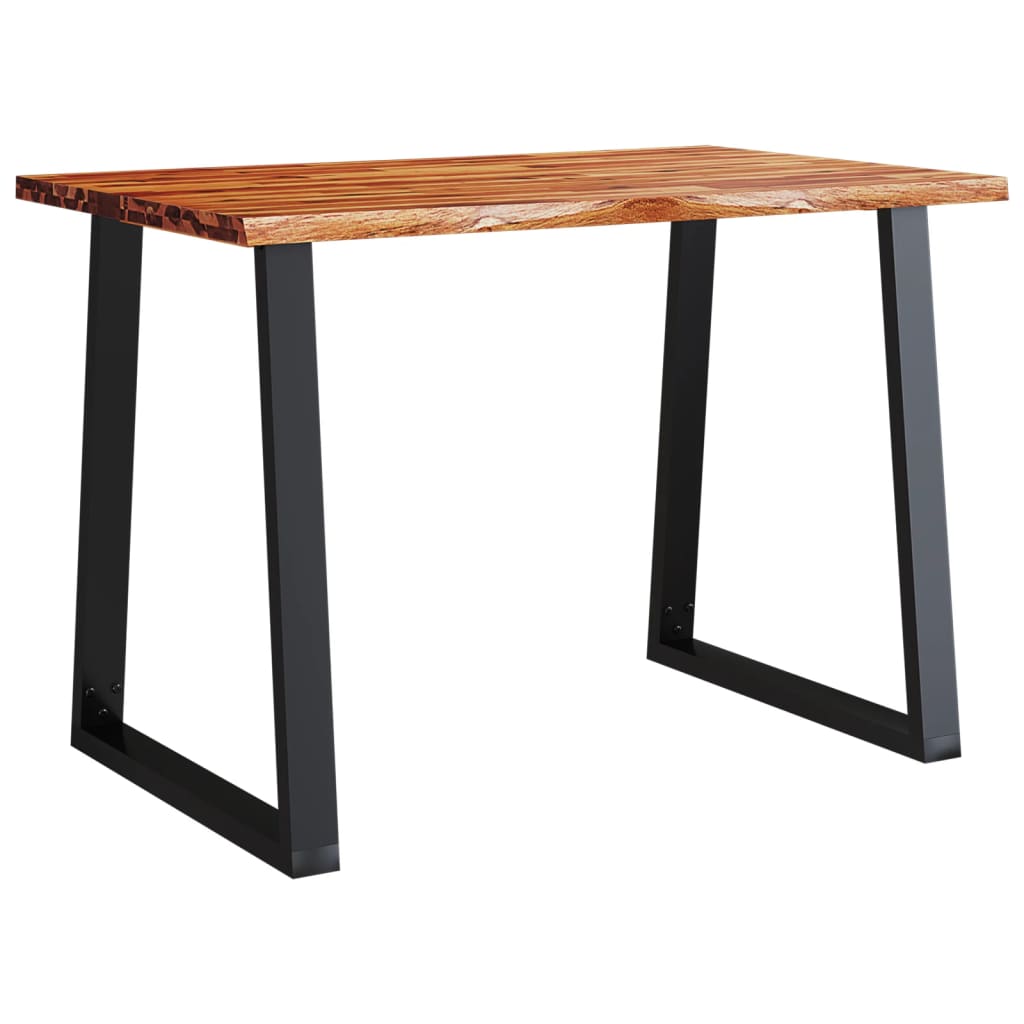Ensemble à manger 3 pcs avec bord vivant bois massif d'acacia - XIOS