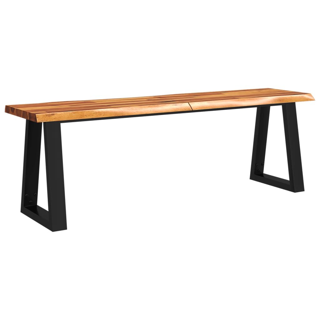 Ensemble à manger 3 pcs avec bord vivant bois massif d'acacia - XIOS