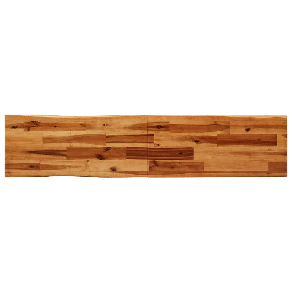 Ensemble à manger 3 pcs avec bord vivant bois massif d'acacia - XIOS