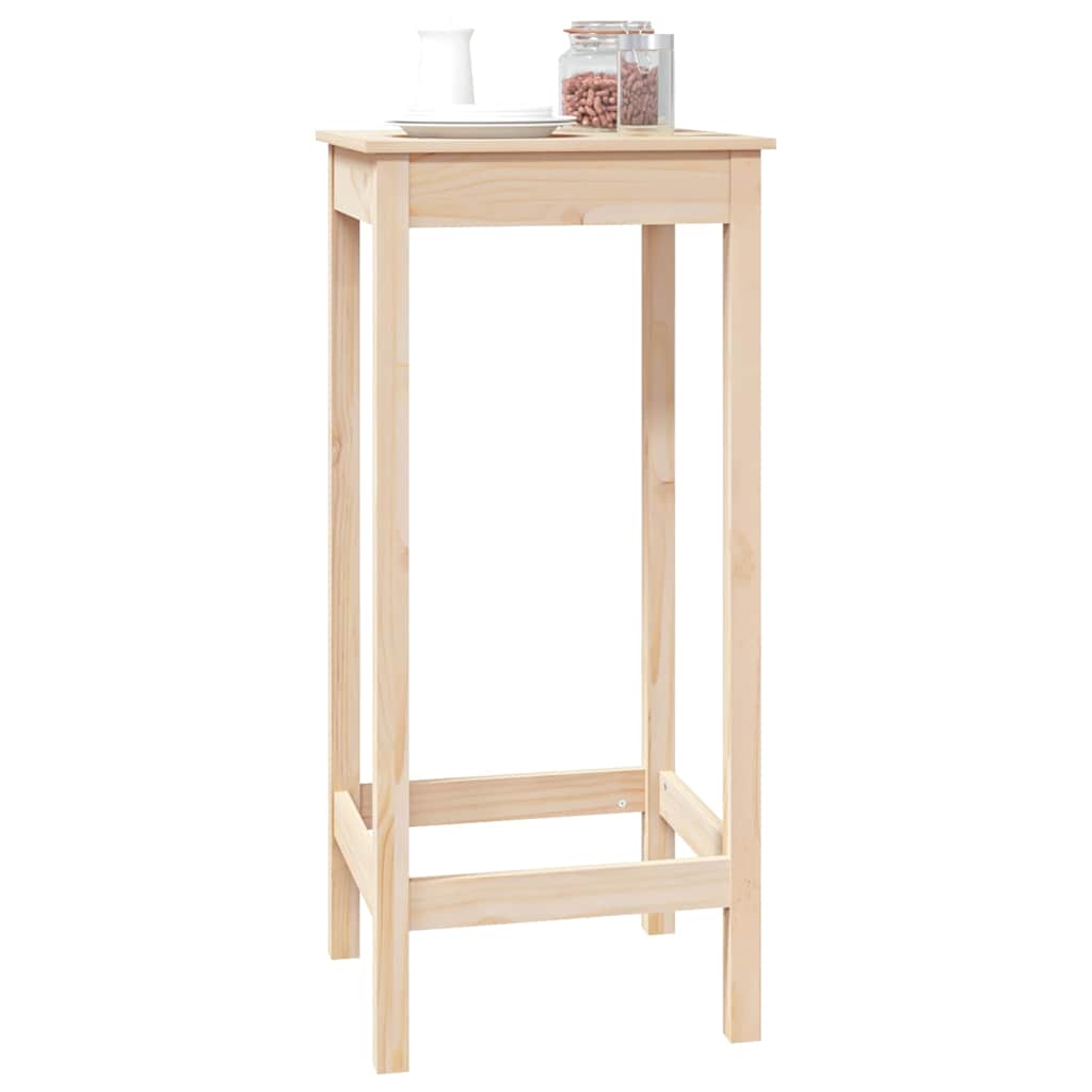 Table de bar 50x50x110 cm bois massif de pin - XIOS