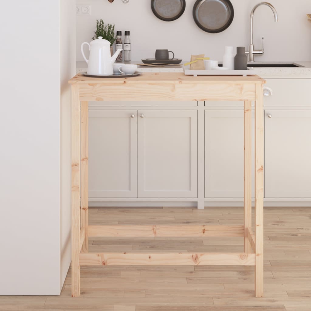 Table de bar 100x50x110 cm bois massif de pin - XIOS
