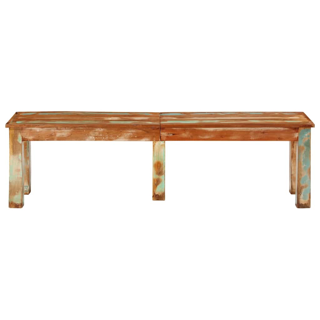 Banc 160x35x46 cm bois de récupération massif - XIOS