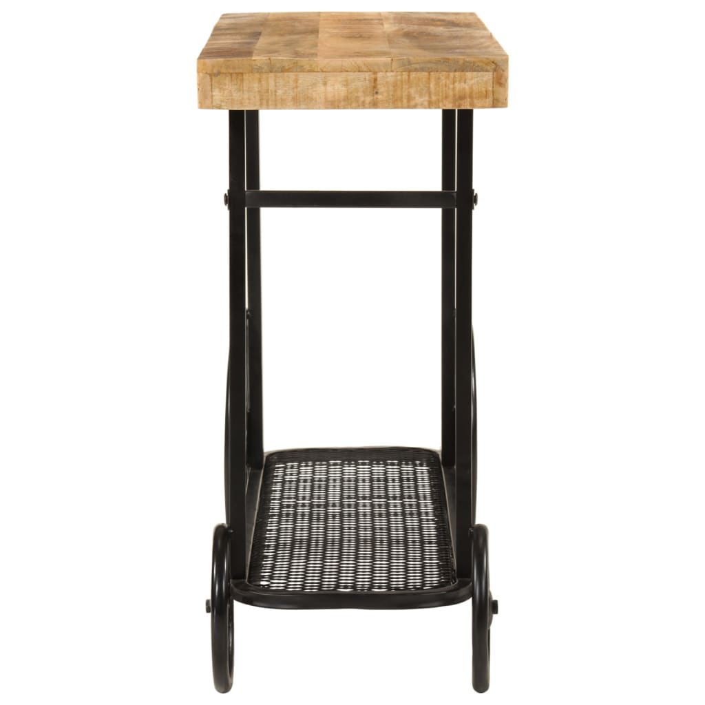 Table console 112x36x76 cm bois massif de manguier et fer - XIOS