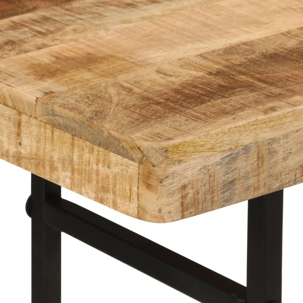 Table console 112x36x76 cm bois massif de manguier et fer - XIOS