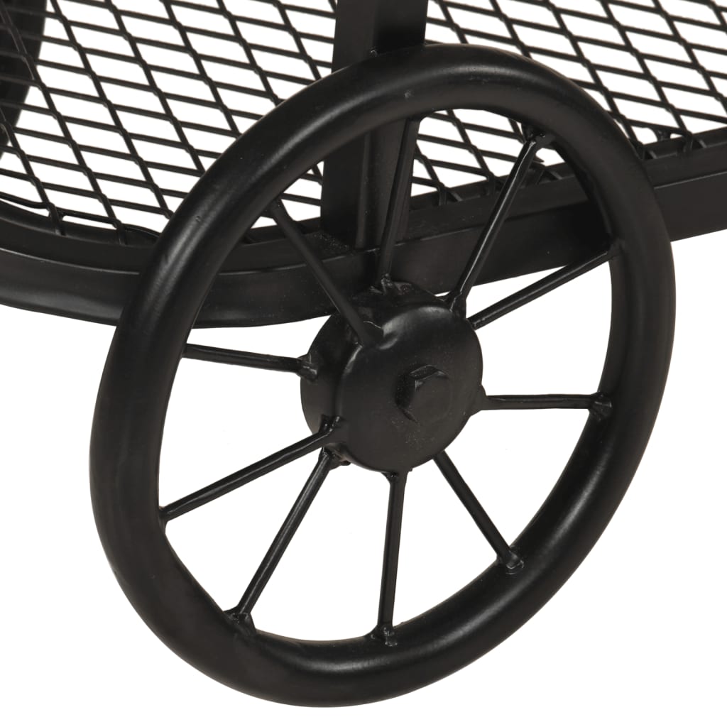 Table console 112x36x76 cm bois massif de manguier et fer - XIOS