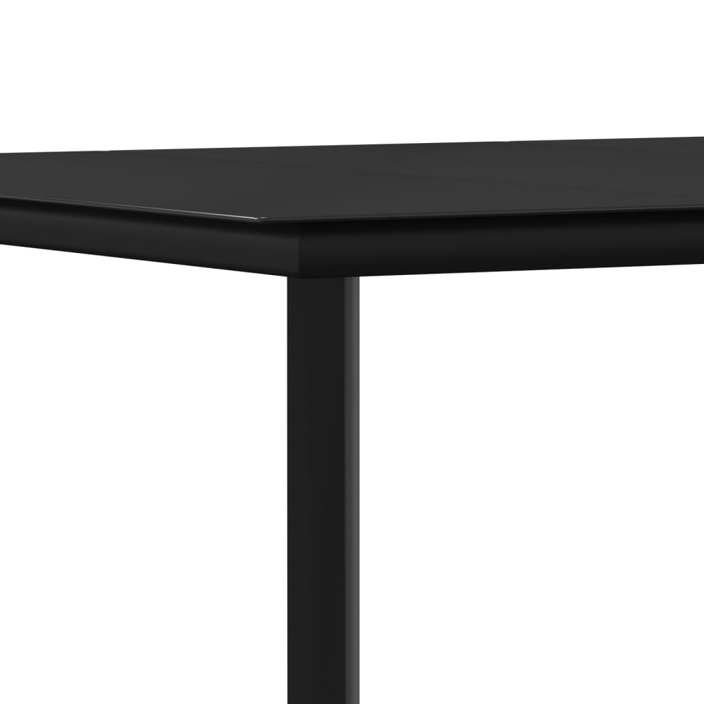 Ensemble à manger de jardin 5 pcs coussins résine tressée acier