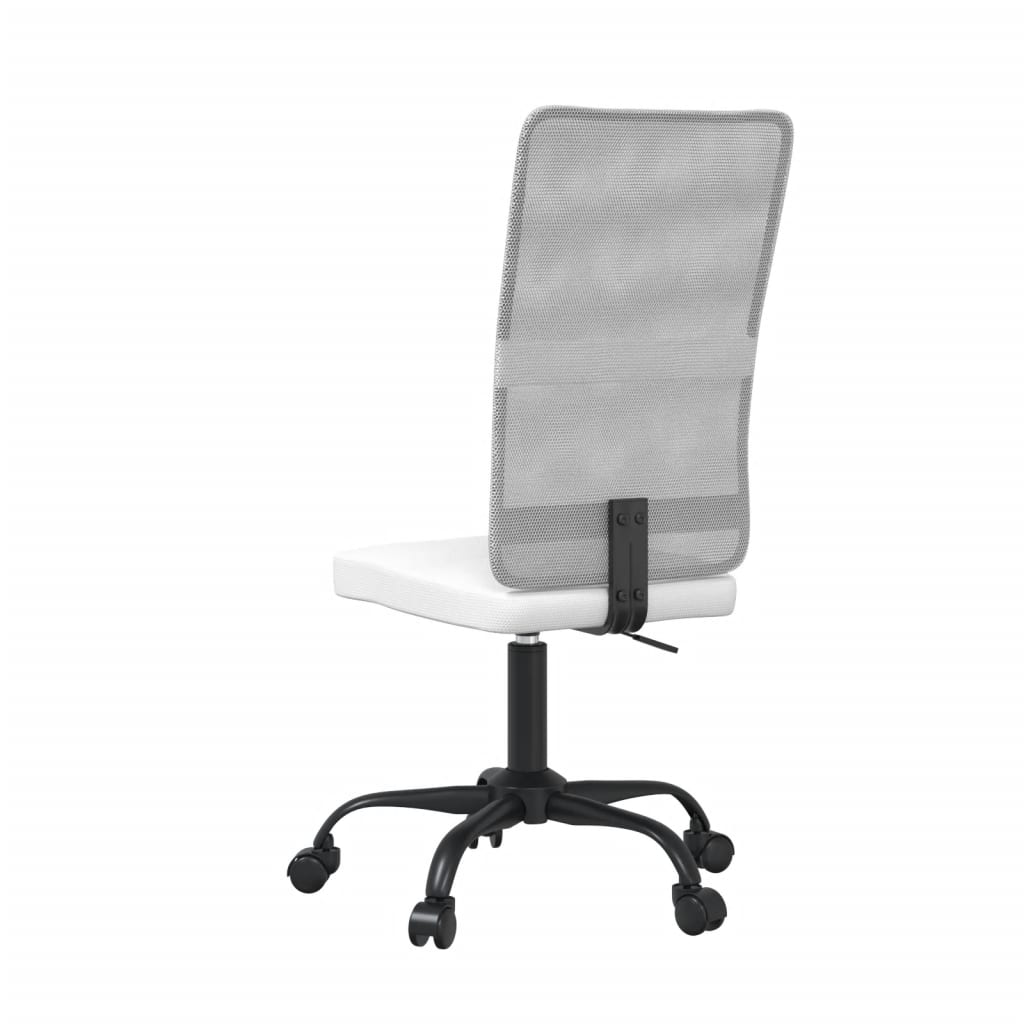 Chaise de bureau réglable en hauteur blanc tissu en maille - XIOS