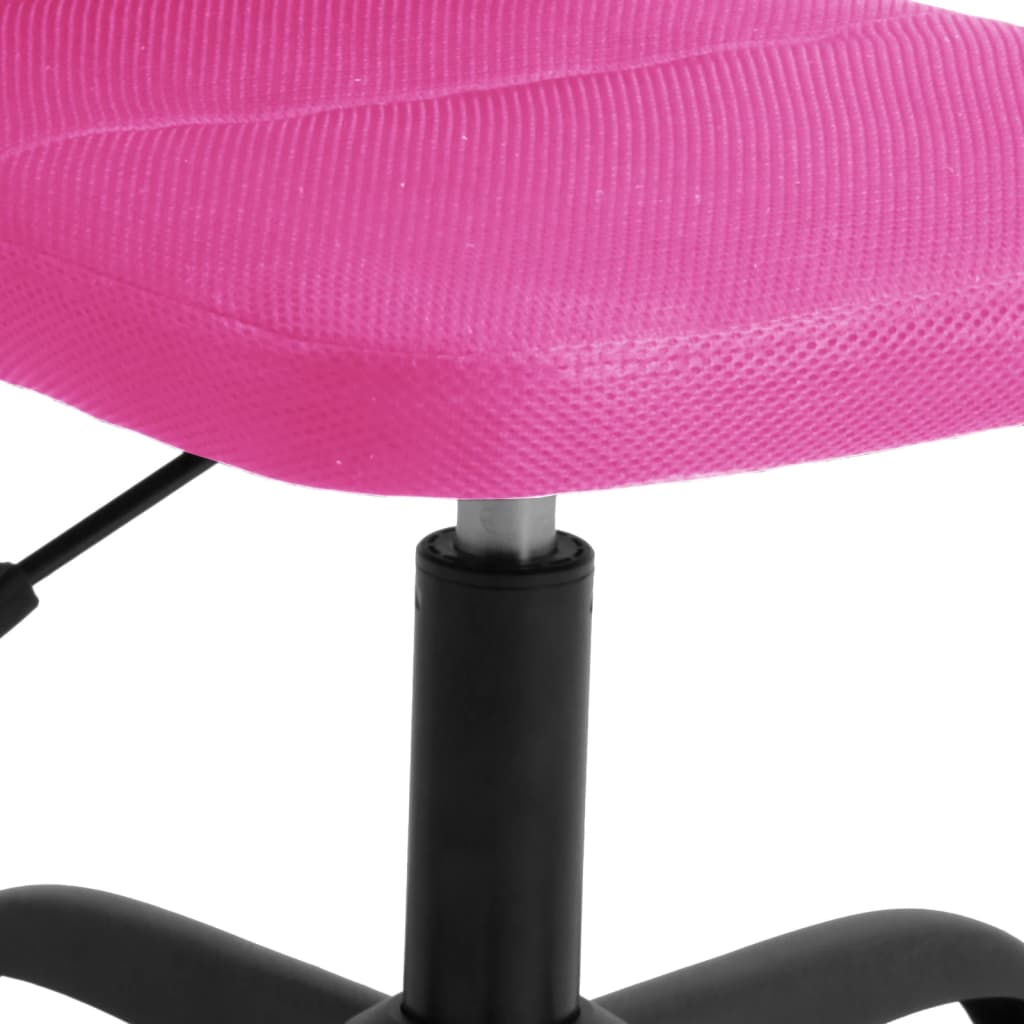 Chaise de bureau réglable en hauteur rose tissu en maille - XIOS