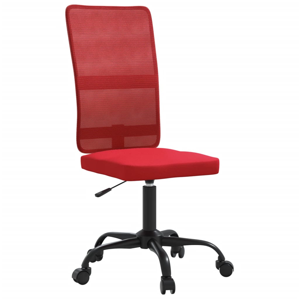 Chaise de bureau réglable en hauteur bordeaux tissu en maille - XIOS