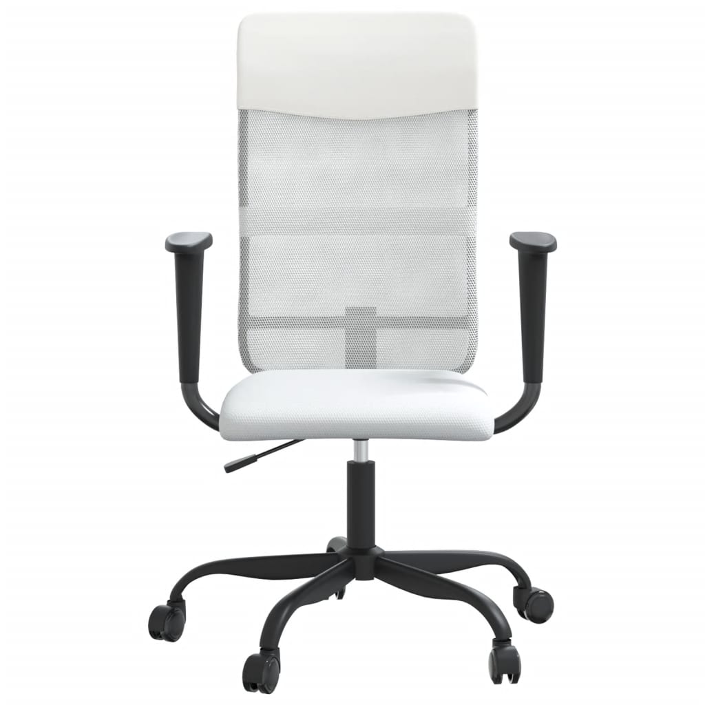Chaise de bureau réglable en hauteur blanc