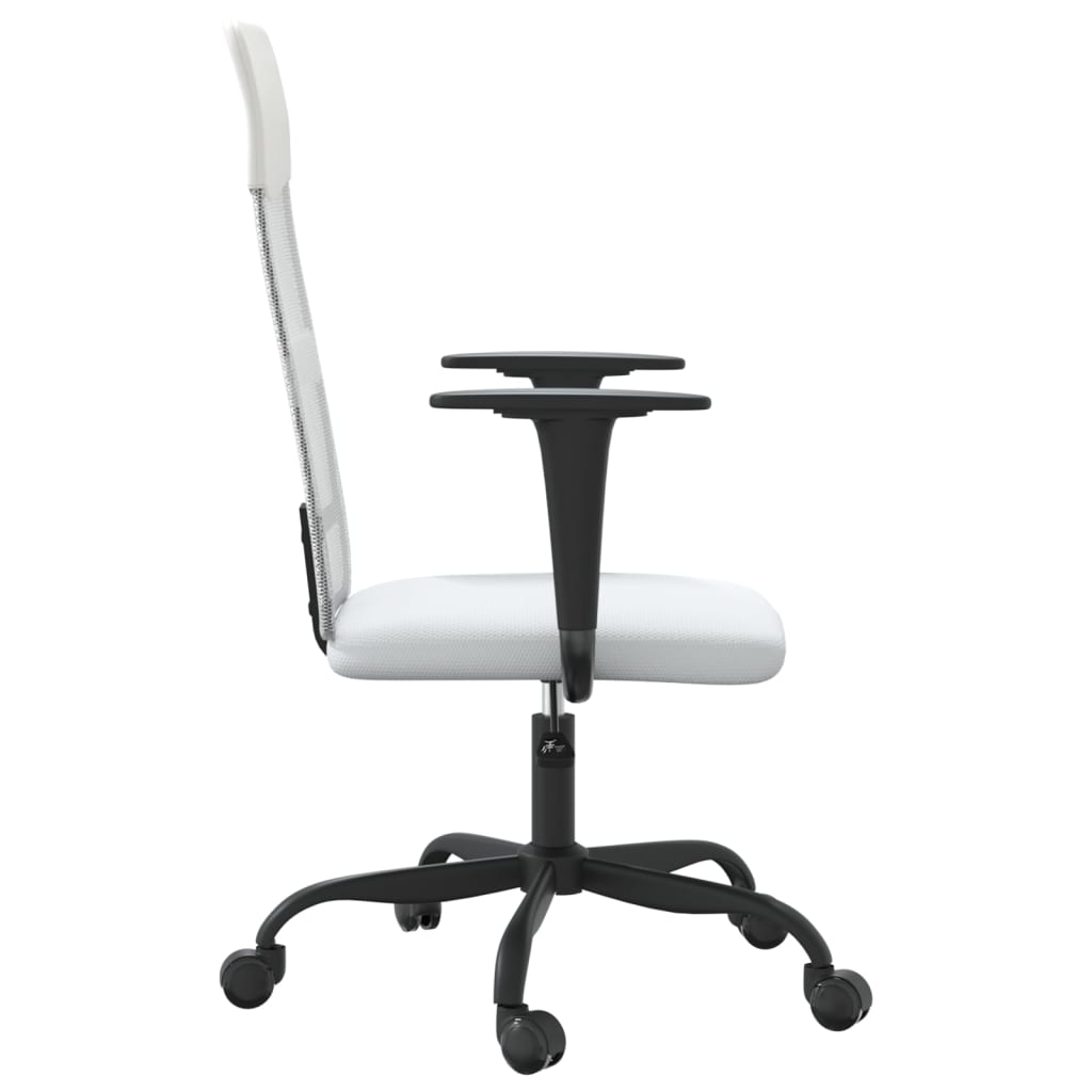 Chaise de bureau réglable en hauteur blanc