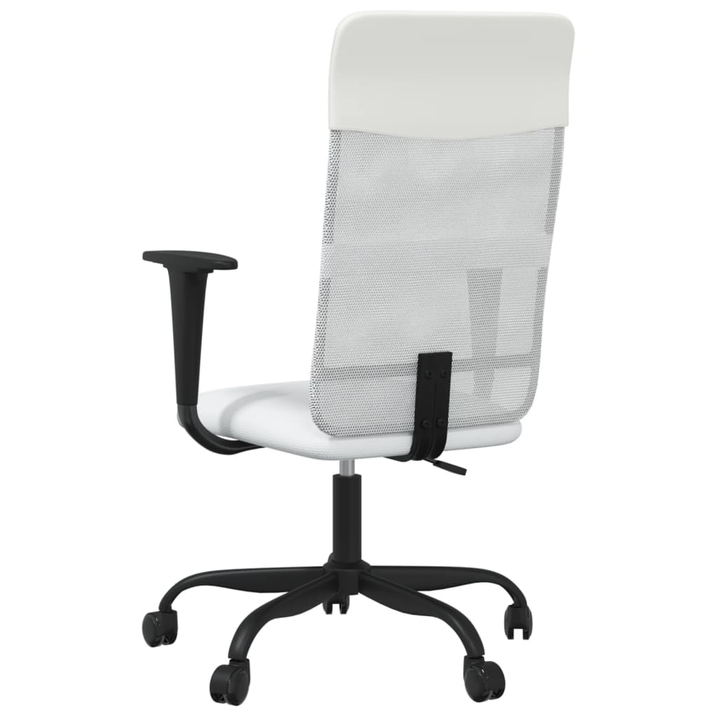 Chaise de bureau réglable en hauteur blanc