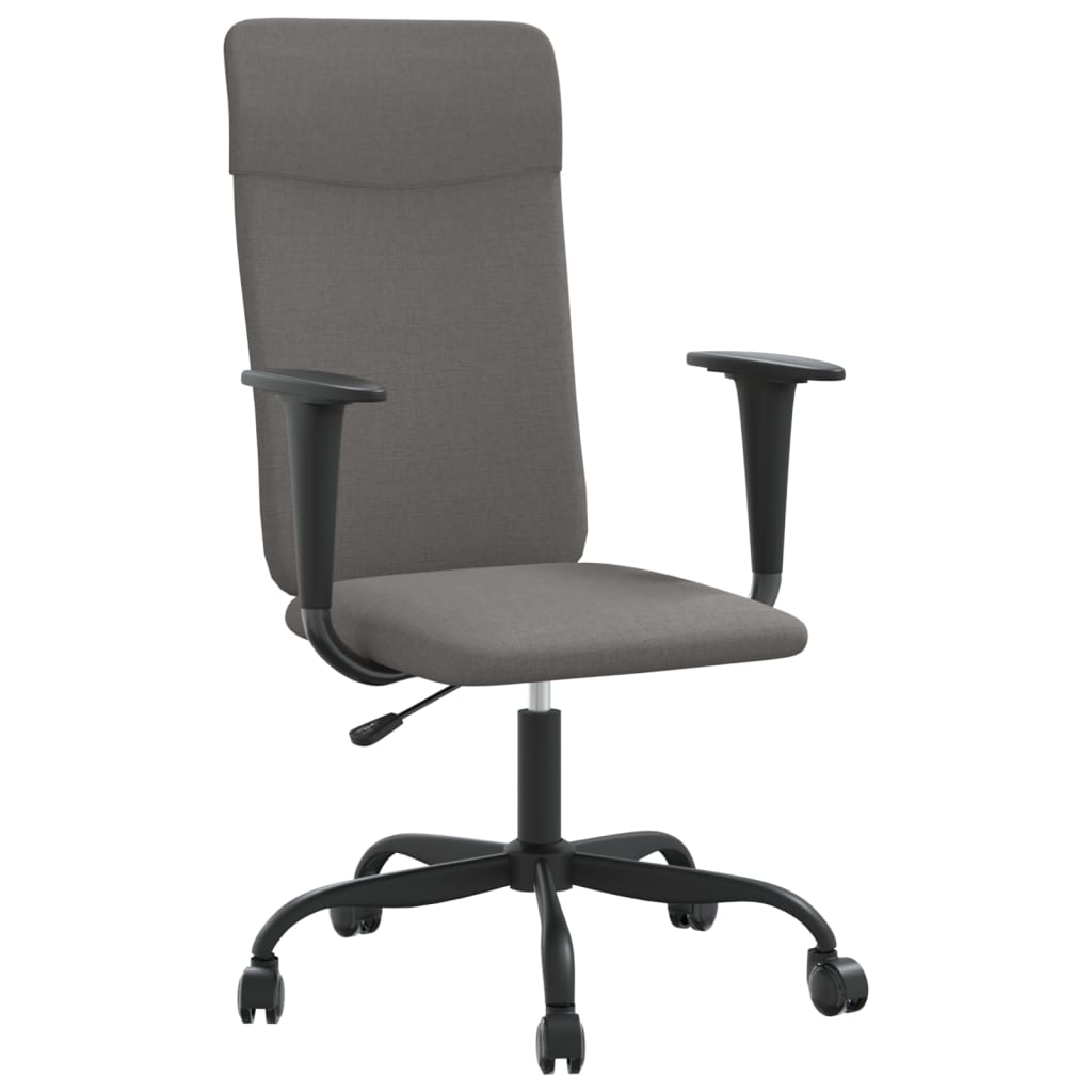 Chaise de bureau réglable en hauteur gris foncé tissu - XIOS