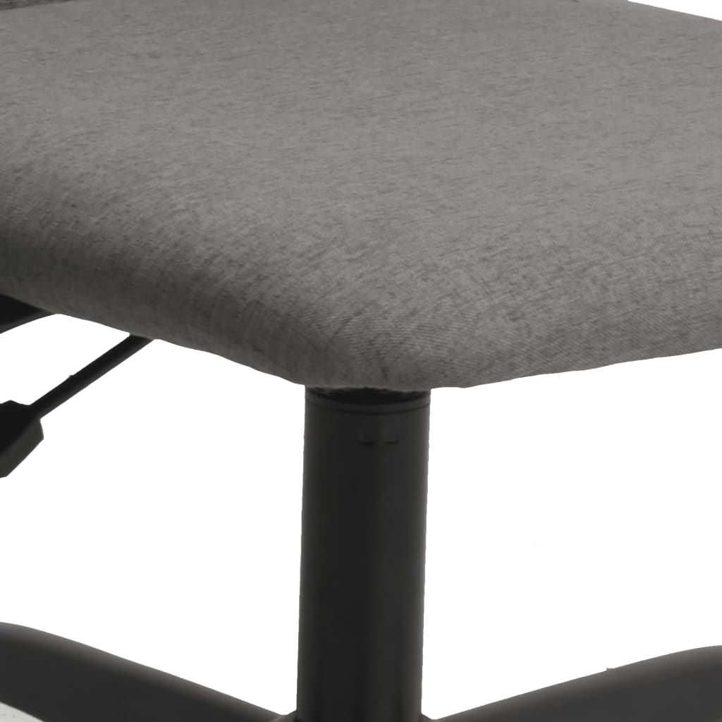 Chaise de bureau réglable en hauteur gris foncé tissu - XIOS