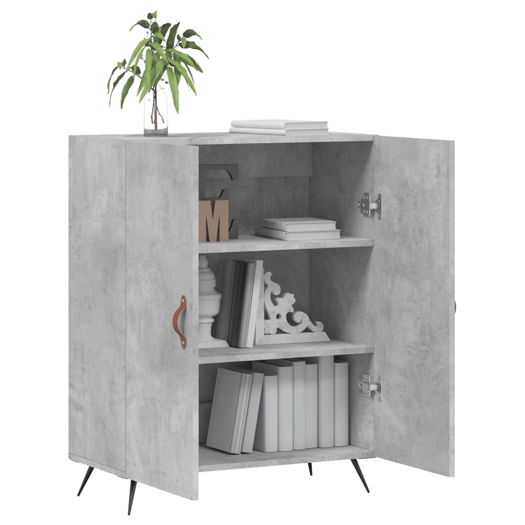 Buffet gris béton 69,5x34x90 cm bois d'ingénierie - XIOS