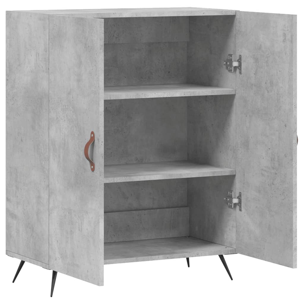 Buffet gris béton 69,5x34x90 cm bois d'ingénierie - XIOS