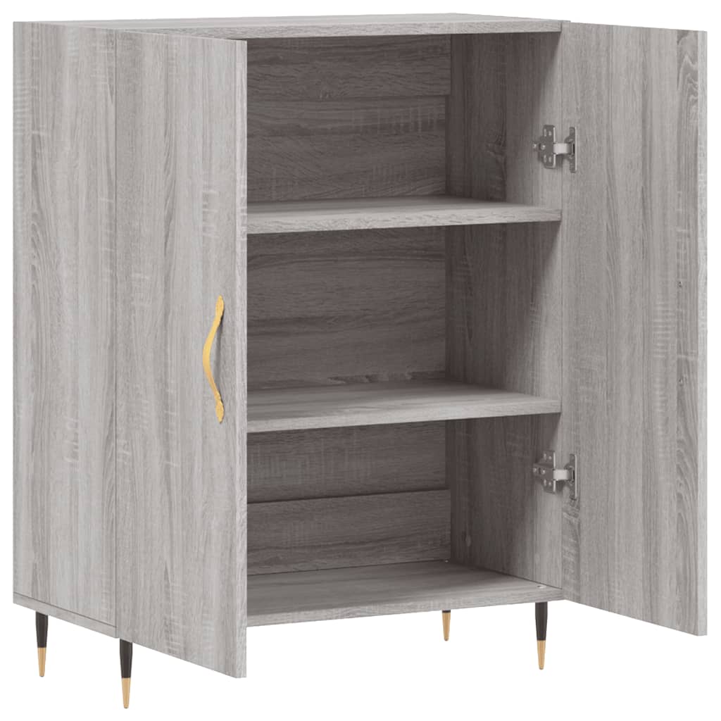 Buffet sonoma gris 69,5x34x90 cm bois d'ingénierie - XIOS