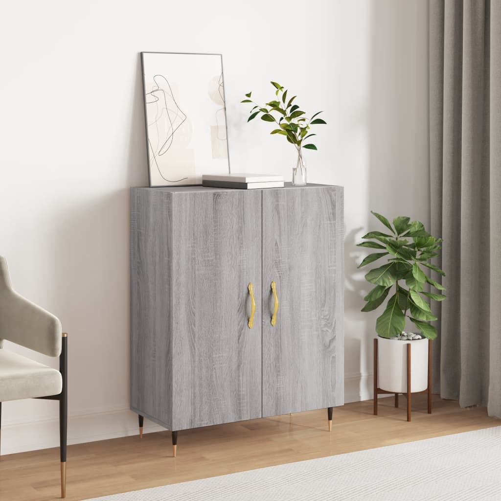 Buffet sonoma gris 69,5x34x90 cm bois d'ingénierie - XIOS
