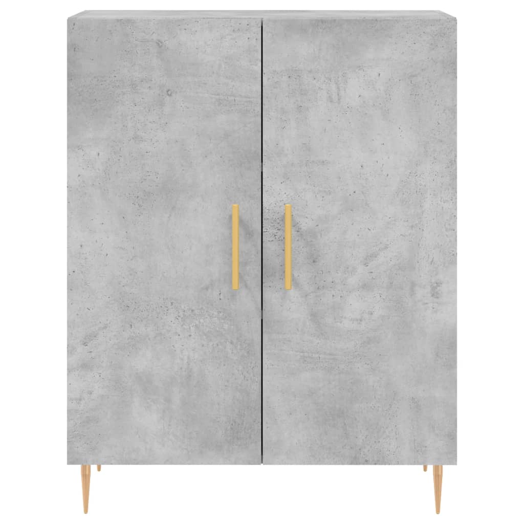 Buffet gris béton 69,5x34x90 cm bois d'ingénierie - XIOS
