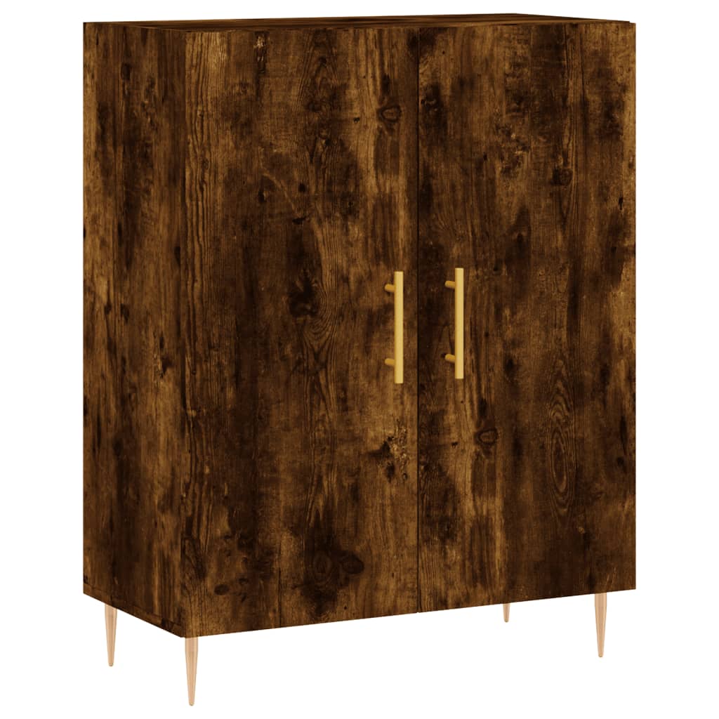 Buffet chêne fumé 69,5x34x90 cm bois d'ingénierie - XIOS