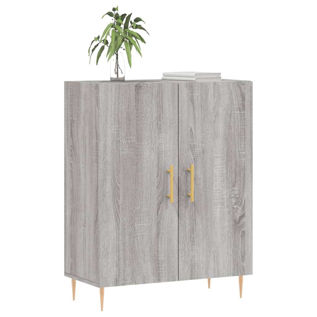 Buffet sonoma gris 69,5x34x90 cm bois d'ingénierie - XIOS