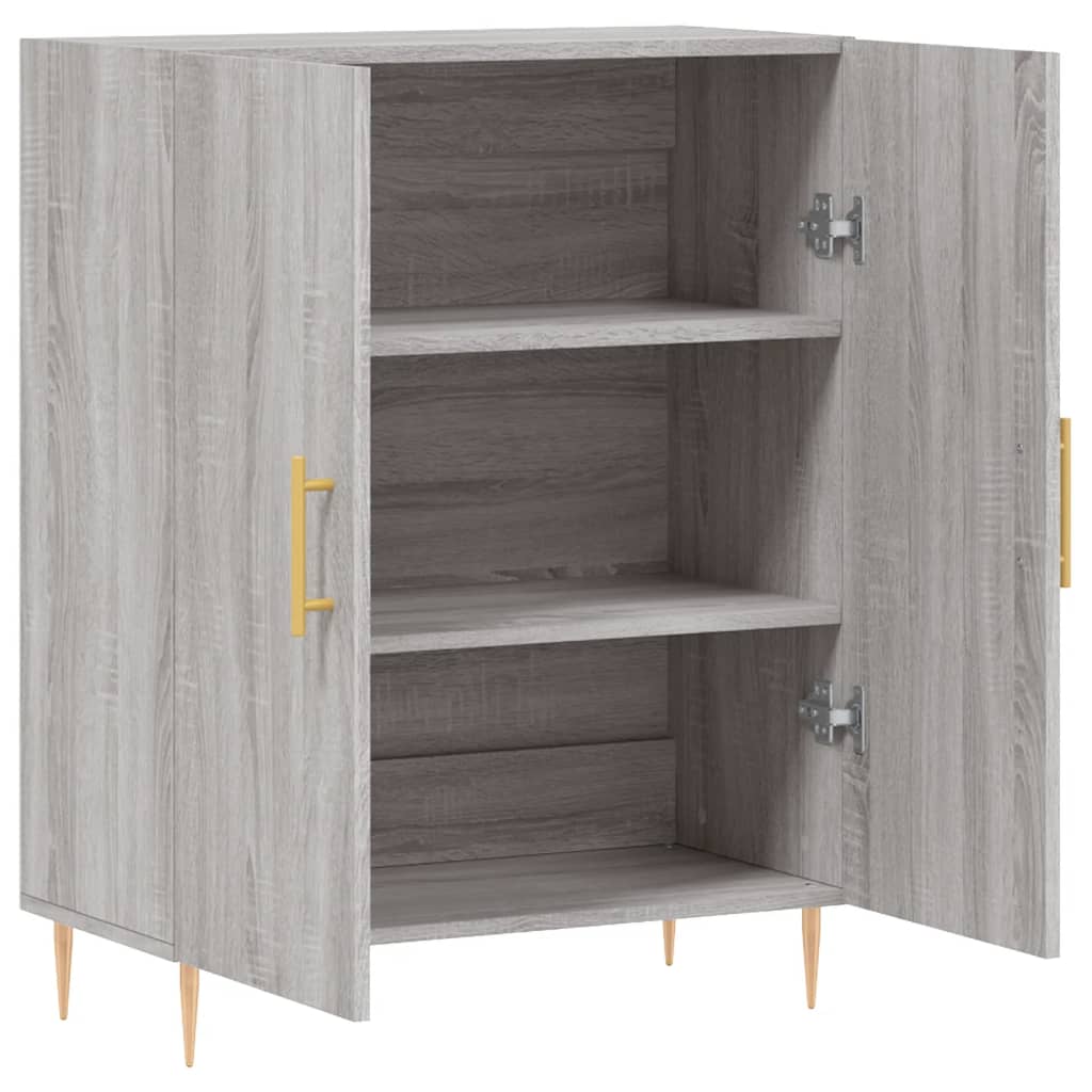 Buffet sonoma gris 69,5x34x90 cm bois d'ingénierie - XIOS