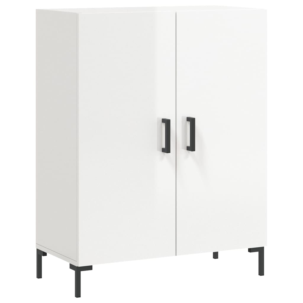 Buffet Blanc brillant 69,5x34x90 cm Bois d'ingénierie - XIOS